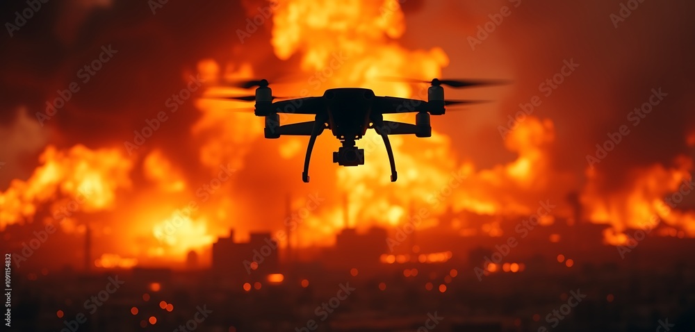 Drone Tackles Intense Forest Fire, Demonstrating Rapid Response Technology Drone Tackles Intense Forest Fire, Demonstrating Rapid Response Technology