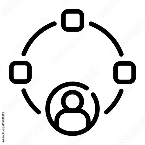 multitasking line icon