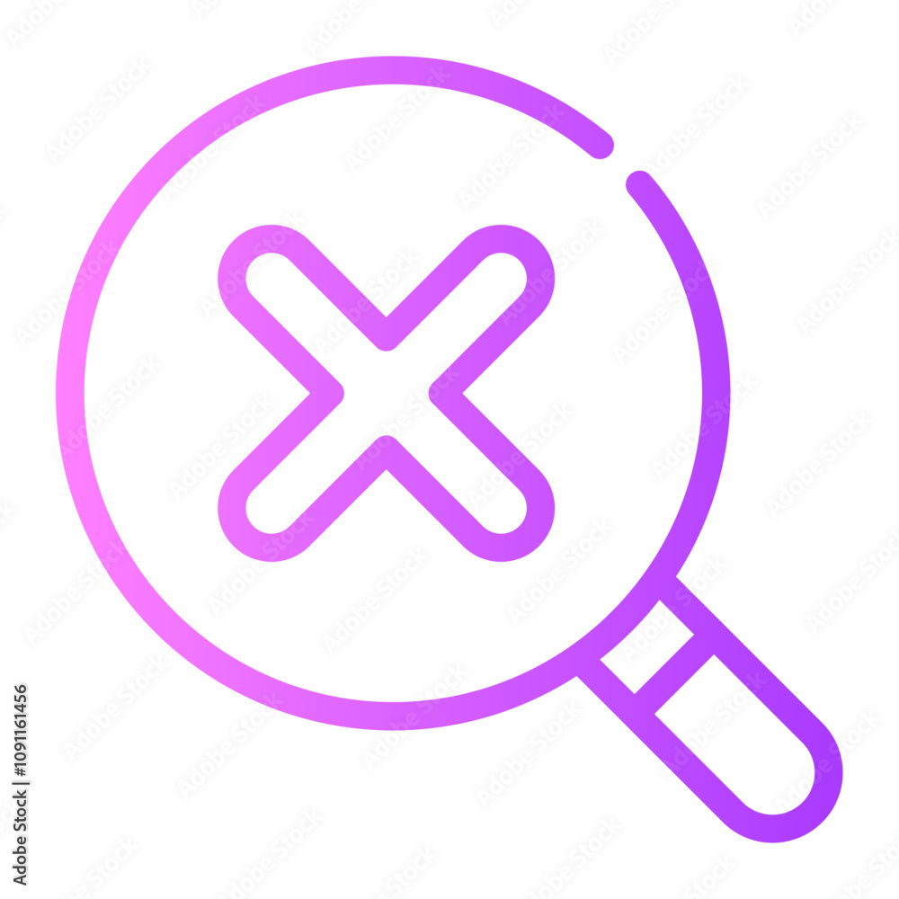 Obraz premium cross gradient icon