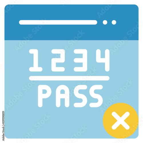 password donot easy protection safety guideline icon flat style