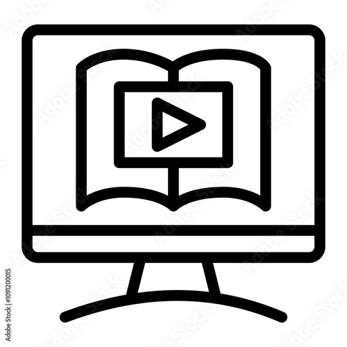 video tutorial icon , webinar icon