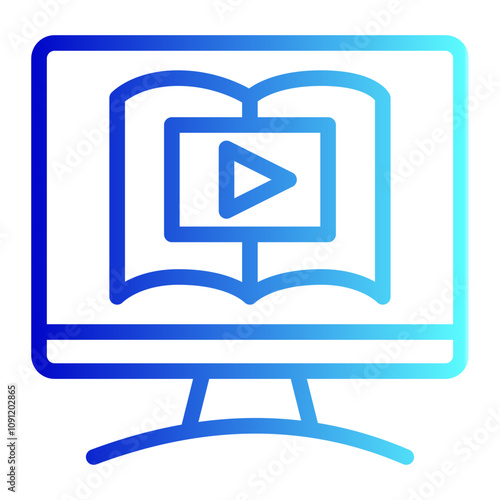 video tutorial icon , webinar icon