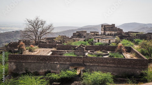 Bild auf Leinwand The architecture of Bundi in Rajasthan
