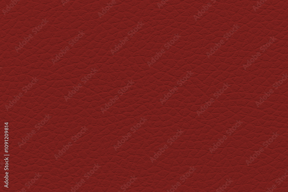 Fototapeta premium Bright Red Textured Leather Background with Subtle Grain