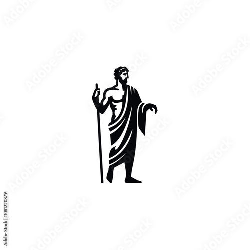 Greek ancient god logo
