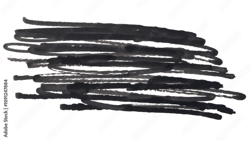 Messy line png sticker, transparent background Messy line png sticker, transparent background