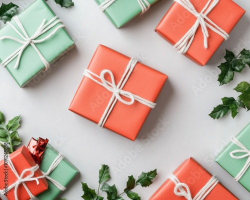 Interactive Christmas sale page colorful holiday icons