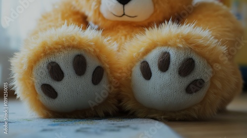 Here is the image of a teddy bear sitting 