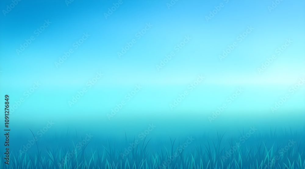 Obraz premium The Abstract blue blurred gradient mesh background with copy space.
