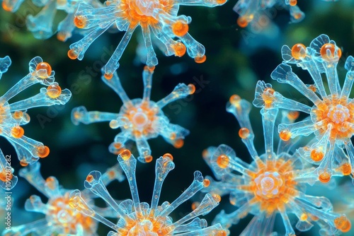 Mystic portrait of Radiolarians Zooplankton photo