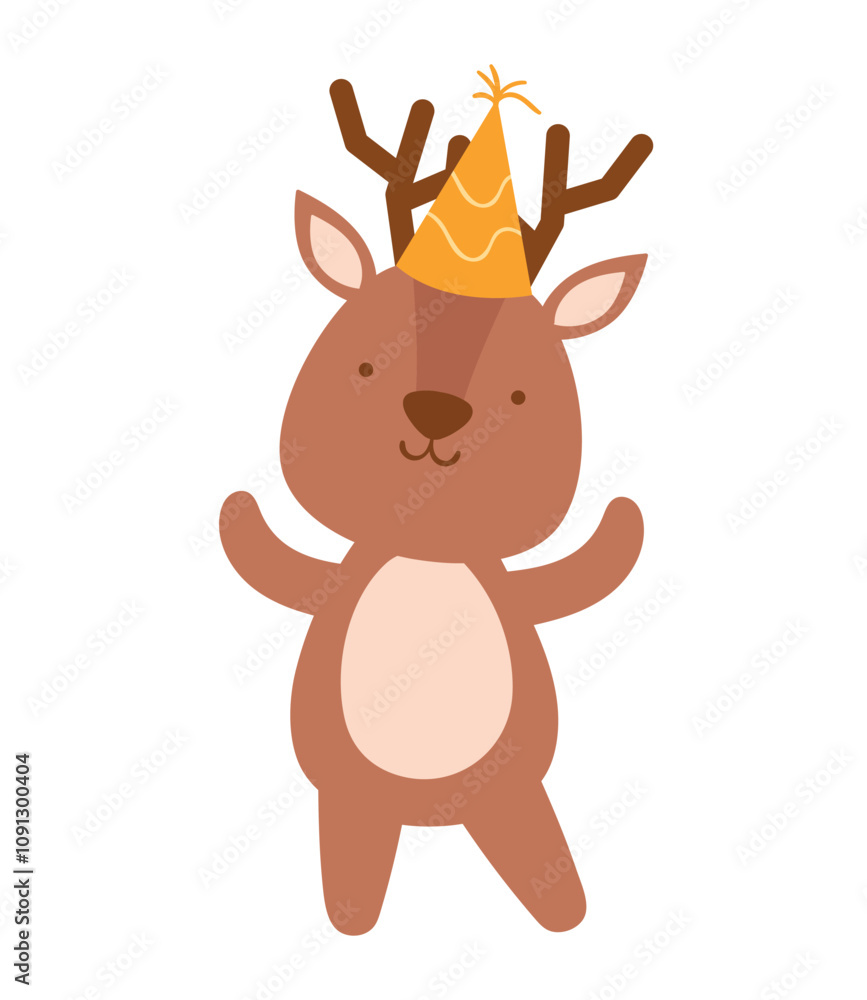 Fototapeta premium deer animal birthday party