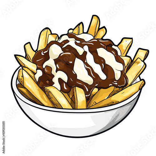 Delicious Poutine Illustration