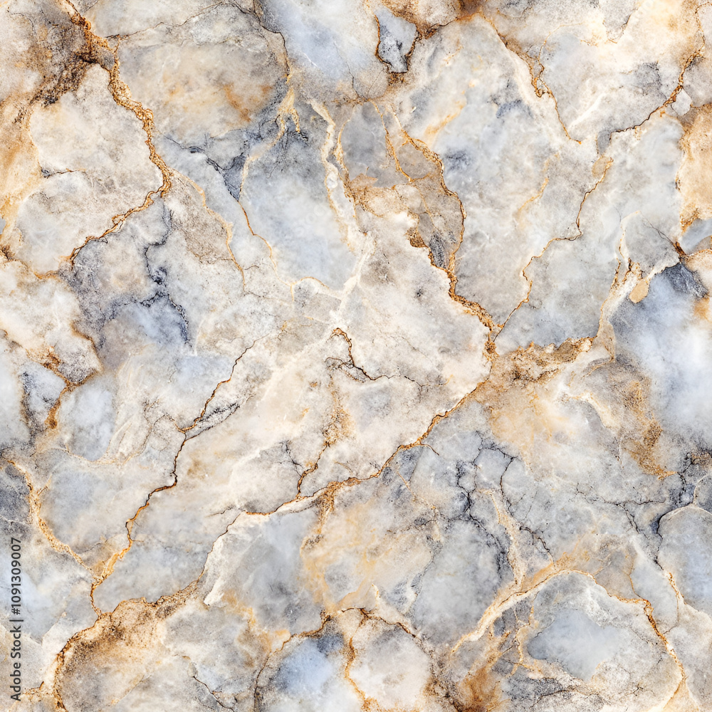 Fototapeta premium A marble wall with gold and white streaks