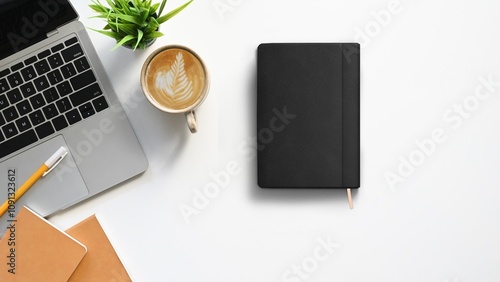 
latte coffee and diary