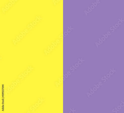  Illustration d'un carré bicolore jaune et violet graphique