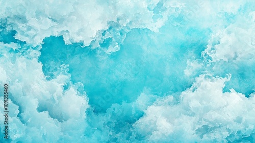 Azure turquoise abstract watercolor backdrop, ideal for textures and web banners, featuring fluid shapes and vibrant hues, perfect for creative design projects.