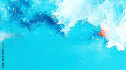 Vibrant Azure Turquoise Abstract Watercolor, a dynamic blend of blue tones creating a fluid backdrop, perfect for web banners and textured designs, offering limitless creative possibilities.