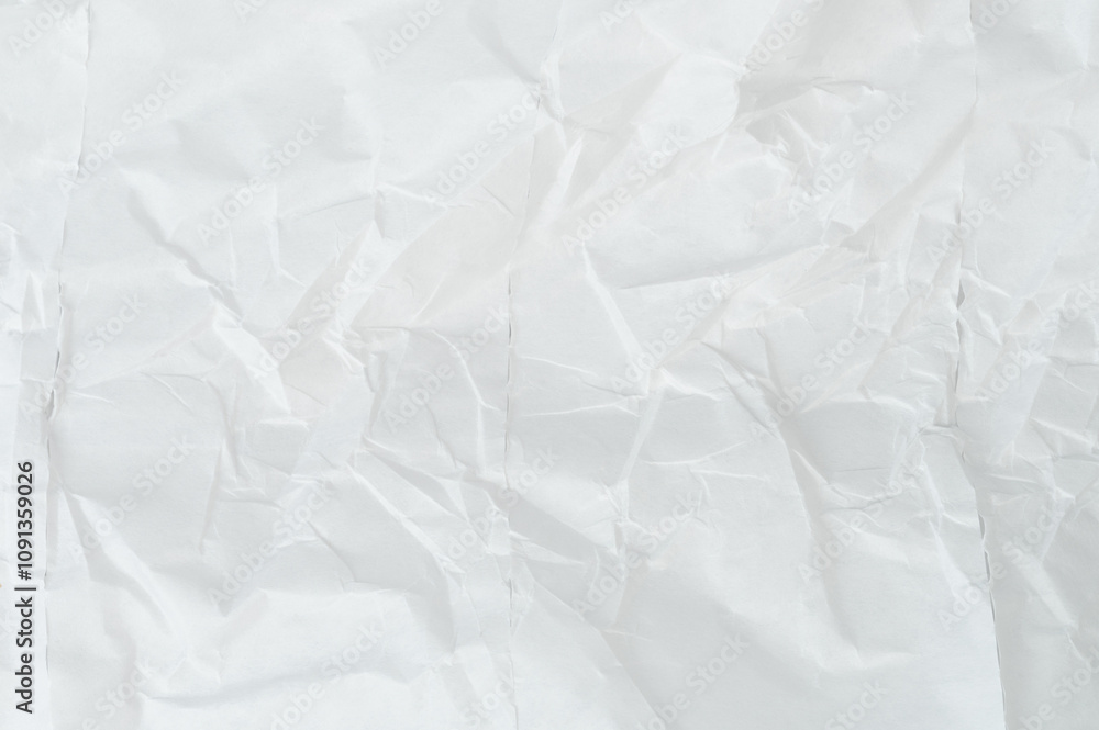 Obraz premium White crumple paper texture background