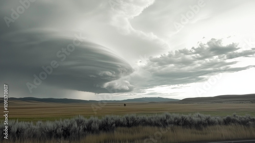 A massive lenticular cloud ...