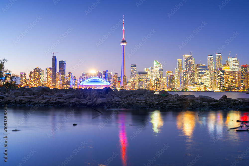 Obraz premium Toronto, Ontario, Canada Cityscape on Lake Ontario