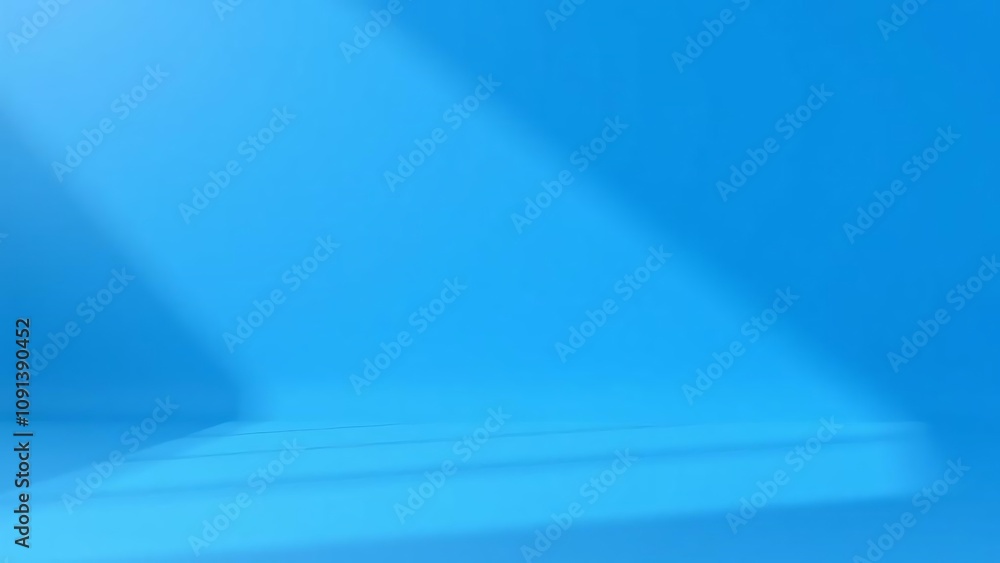 Abstract blue background with sunlight and platform. Abstract blue background with sunlight and platform.
