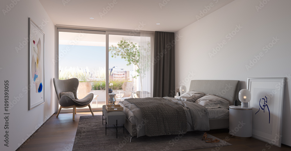 Fototapeta premium luxury bedroom