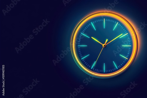 Wallpaper Mural Blurred Clock Face Indicating Time and Urgency Torontodigital.ca