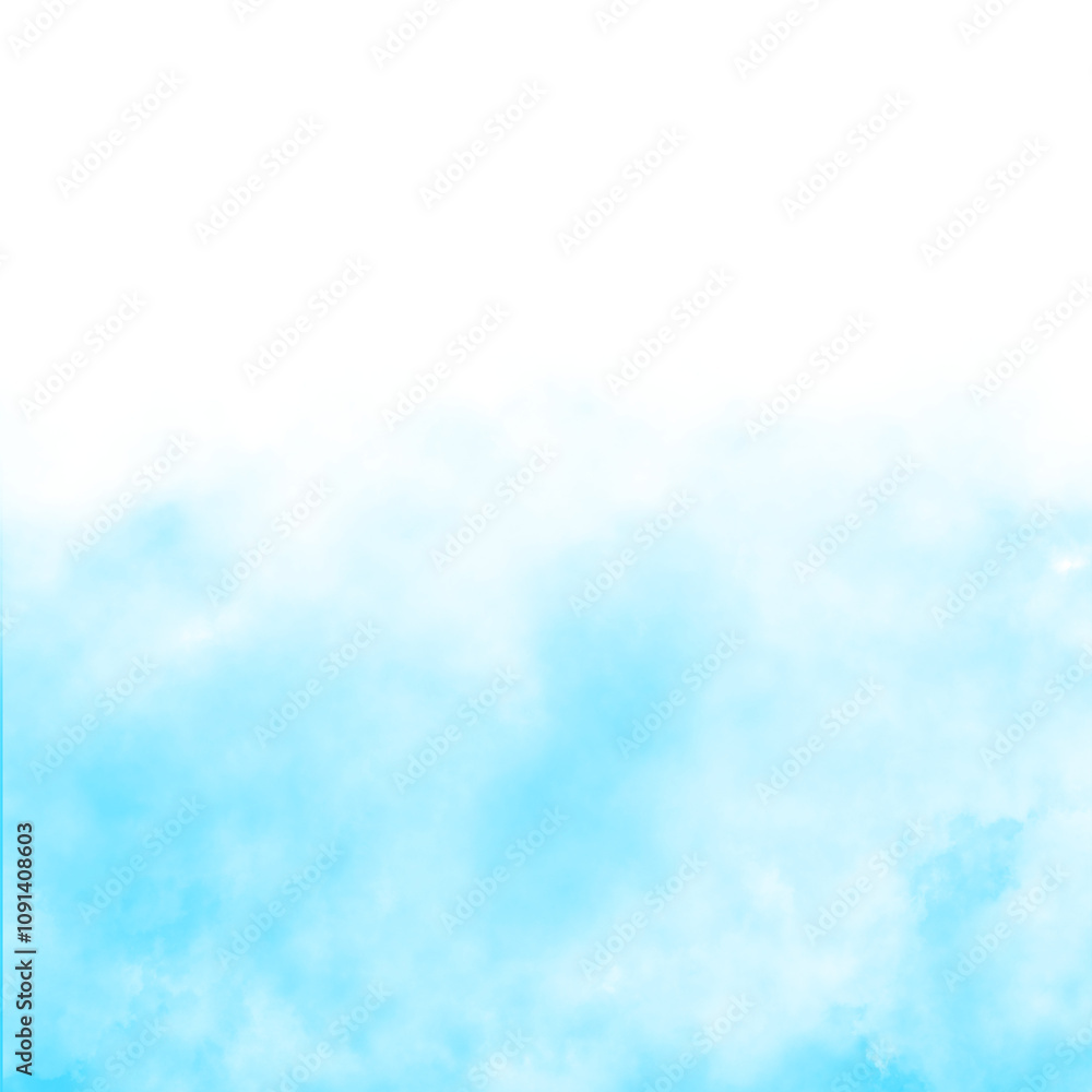 Fototapeta premium Realistic blue fog smoke cloud