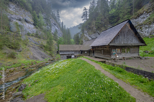 Oblazy water mills near Kvacany, Kvacianska valley, Slovakia photo