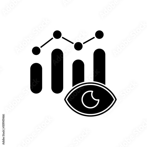 predictive analytics concept line icon. Simple element illustration. predictive analytics concept outline symbol design.