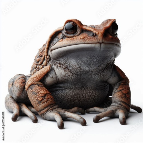 Afghan Clawed Frog isolated on a white background 3 photo