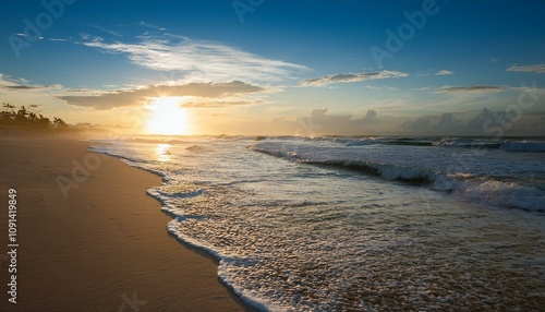 late afternoon at campeche beach