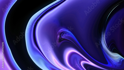iridescent premium background. vivid illustration, iridescent background design, and abstract 3D render. 3D Illustration