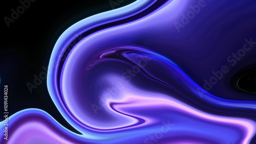 iridescent premium background. vivid illustration, iridescent background design, and abstract 3D render. 3D Illustration