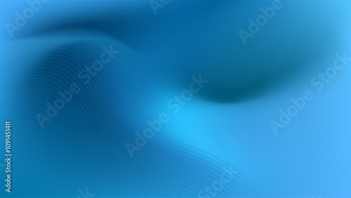 ABSTRACT BACKGROUND ELEGANT BLUE GRADIENT MESH SMOOTH LIQUID COLORFUL WITH WAVY LINES DESIGN VECTOR TEMPLATE GOOD FOR MODERN WEBSITE, WALLPAPER, COVER DESIGN 