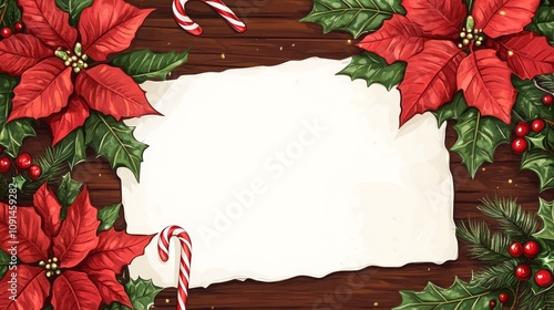 Blank White Christmas Greeting Card for DIY Designs,
 photo