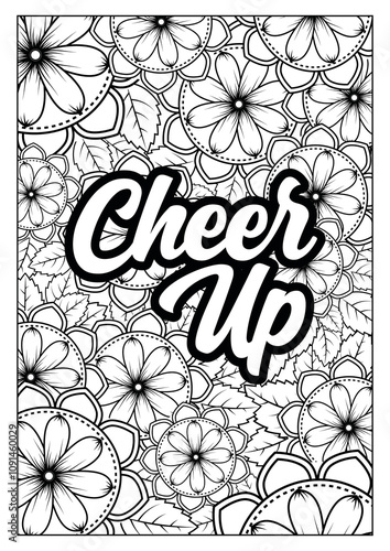 Cheer up with Floral Doodle Art: Coloring Pages for Stress Relief and Creative Therapy