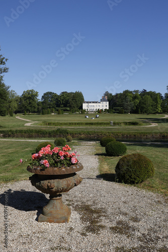 House and garden,  Saint-Sauveur-en-Puisaye, Yonne, France