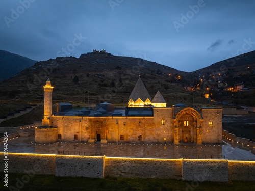 Renovated Divrigi Ulu Mosque Drone Photo, Divrigi Sivas, Turkiye (Turkey) photo