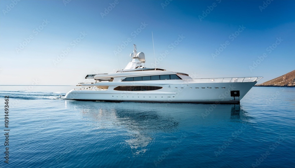 luxury yacht in the ocean luxury yacht in the ocean
