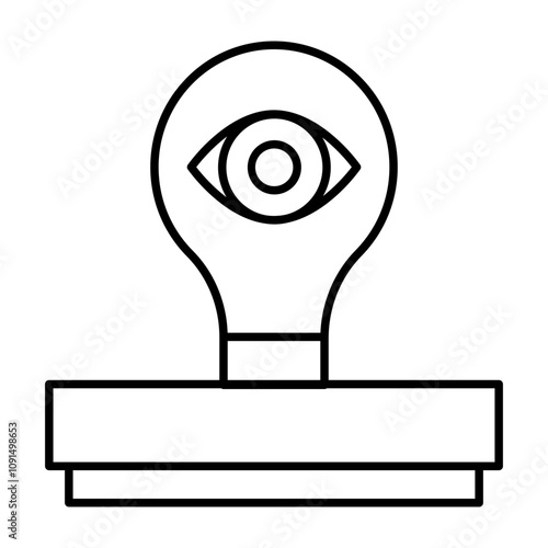 Visionary Vector Line Icon Design