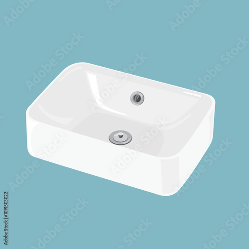Basin washing hands in bathroom or toilet. Sink, wash basin, wash basin.