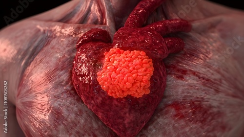 Heart Tumor Illustration