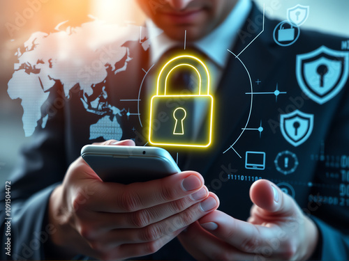 Image illustrating strategies for safeguarding a business against cyber attacks and enhancing cybersecurity measures.