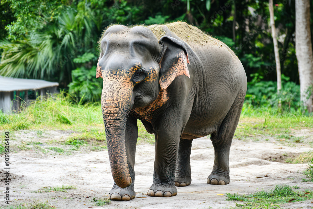 Fototapeta premium An Asian elephant