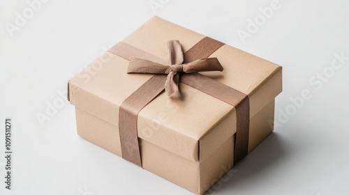 Plain cardboard box on white background.

