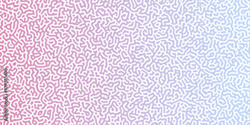 Abstract Reaction-diffusion Turing pattern natural texture blue, pink gradient color scheme. Linear design with biological shapes. Organic lines Memphis. abstract truing organic wallpaper design.
