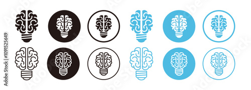 Icons for creative acts, thinking, and ideas