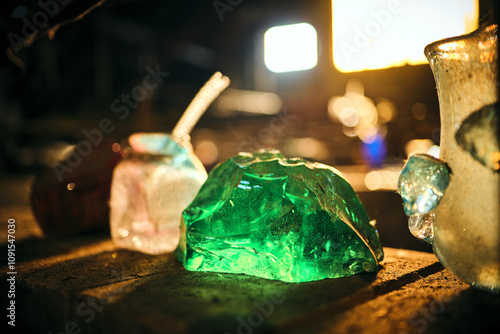 Interior and product of the glassworks