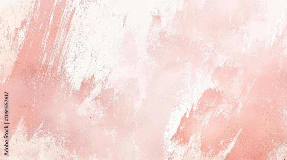 Fototapeta premium Wide brushstrokes of pink and white paint create an abstract textured background, perfect for artistic projects or design elements